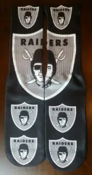 Custom Oakland Raiders DRY FIT socks NFL gamma laney oreo