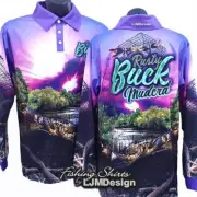 Rusty Buck Mud Crab - Purple Fishing Shirt
