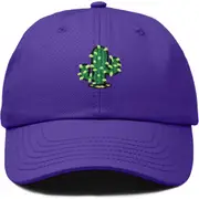 Dalix Cactus Embroidered Low Crown Cap in Purple at Nordstrom One Size