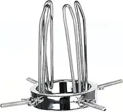 SAHOOSAFETY Huge BDSM Metal Anal Dilator Vaginal Speculum Expander Large Metal Expansion Device Labia Clamps Colposcopy Pussy Clamp SM Sex Toys for Women Men(4 Scheiben)