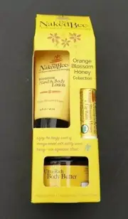 The Naked Bee Orange Blossom Honey Gift Set Body Butter/Body Lotion/Lip Balm 3pk