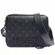 【Louis Vuitton 路易威登】M45585 經典Steamer系列Eclipse帆布多夾層斜背郵差包(黑)