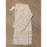 全新日本🇯🇵品牌SNIDEL 米白色長版罩衫外套手繡有雕花質感好