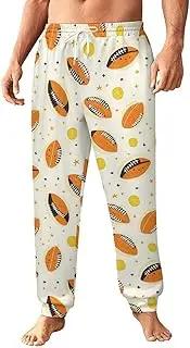 [Generic] Men's Sweatpants, Bold Football Design-34, Polyester Joggers, Sweatpants Jogging Pants for Workout Running