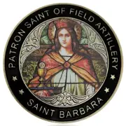 St Barbara Patron Saint of Artillery Oath Prayer Challenge Coin Military Badge