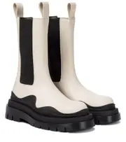 [Bottega Veneta] Bottega Veneta Tire leather ankle boots AU 9 white