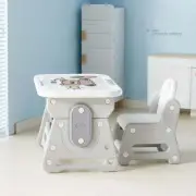 Children's Study Table And Chair Set Liftable Writing Table/Kids Study Desk Set