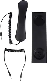 HOMSFOU 1Pc Retro Telephone with Frosted Texture High Definition Sound Quality Skid Design Reduces Mobile Radiation Compatible with Smartphones and Tablets