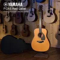 在飛比找Yahoo!奇摩拍賣優惠-小叮噹的店 YAMAHA FGX5 紅標 電木吉他 木吉他 