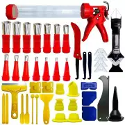 Caulk Gun Kit Silicone Caulking Tool Caulk Remover Tool Finishing Tools Full ...