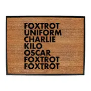 Foxtrot Uniform Charlie Kilo - Funny Novelty Doormat Man Cave Floor mat