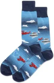 Hot Sox Men Just Married Plane HSM50015