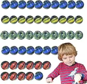 Handmade Glass Round Marble | Handmade Colorful Round Marble Crafts,Multiple Color Decorative Planet Marble Stone for Aquarium, Vases, Table, Crafts