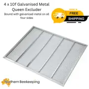 4 x 10 Frame Metal BeeHive Queen 10F Excluder Bee Hive Beekeeping