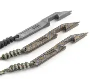 EDC Titanium Alloy Tactical Multi Tool Pry Bar Crowbar Opener with Umbrella Rope