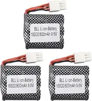 3PCS 9.6V 800mAh Battery for S911 S912 9115 9116 9120 High Speed Off-Road RC Car