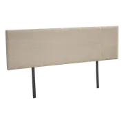 Linen Fabric King Bed Headboard Bedhead - Beige