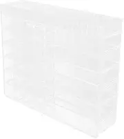 ELAYARD Multiple Transparent Cosmetics Organizer Rack Versatile Makeup Holder for Desktop Vanity for Home Office and Beauty Stores Easy to Clean Storage