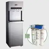 【德克生活】Q7-3按鍵式三溫冰冷熱立地型/直立式飲水機(免安裝費+贈活水生飲機)