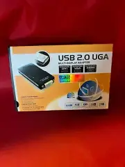 NEW USB 2.0 UGA Multi-Display Adapter Supporting DVI+VGA+HDMI 3M