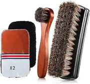 [Tyawula] Shoe Brush, Shoe Cleaning Brush| Leather Shoe Polish Brush for Professional Polishing, Buffing & Cleaning | Gentle on Leather, Long-Lasting Shine