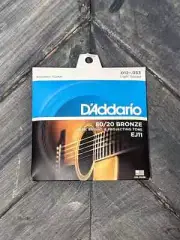 D'Addario EJ11 80/20 Bronze Light Gauge Acoustic Guitar Strings