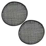 Black Boho Wall Baskets 2pk, Wall Decor Accent Woven Wicker Baskets