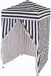 Impact Canopy 4' x 4' Portable Dressing Room, Pop Up Portable Changing Room, Navy Blue/White
