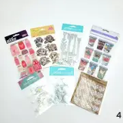 Lot Scrap Booking Material/Stickers Stationary, Floral, Love, Woman's