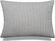 Black Stripes with Feather Down Insert Pillow