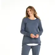 BETTY BASICS ESSENTIALS DOLLY SWEAT JUMPER INDI BLUE S8-22
