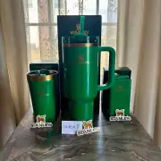Stanley SHAMROCK GREEN St. Patrick's Day 40oz Quencher, Everyday Tumbler, Flask