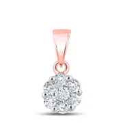 3/4CT-Diamond FLOWER FASHION PENDANT