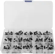 Respicefinem 300Pcs 15 Triode Assorted Kit Transistor Assortment DIY Kit to 92 S9012 S9013 S9014 S8050 S8550 Made of Materials Durable and Practical with Label On Box Easy to