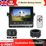 iPoster 5" Monitor 4PIN LCD 12V/24V Car CCD Reversing Rearview Camera System Kit