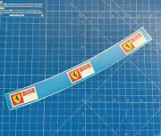 Alonso Ferrari F1 Style HELMET VISOR STICKER/STRIP Formula One Barcode