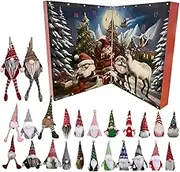 Calendar 2025 Advent | 2025 Christmas Gnome Countdown Calendar - 24 Days Figures Doll Toys Cute Collectible Decorative Home Decor for Boys Teens Adults Girls