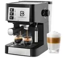 20 Bar Espresso Machine, Compact Espresso Maker with Milk Frother Wand With 50 O