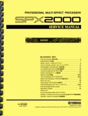 Yamaha SPX2000 Professional Multi Effect Processor SERVICE MANUAL