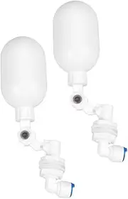 GANAZONO 2pcs Float Valve for Aquarium Water Level Control Automatic Water Flow Management Quick Connect Design with Ring for Livestock Drinking Bowls