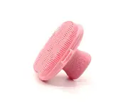 Face Scrubber Facial Cleansing Brush Silicone Face Cleansing Brush Manual Waterproof Cleansing Face Brushes for Cleansing and Exfoliating (pink)-black