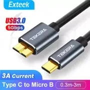 USB Type C 3.1 to Micro B 3.0 Cable Connector For HDD SSD External Hard Drive AU