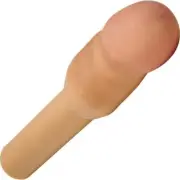Cyberskin - Vibrating Xtra Thick Transformer Penis Extension Flesh 4 inches