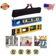 IP54 Rated Digital Level - 24 Inch Magnetic Tool with Batteries & Carrying Case