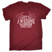 This Is What Awesome Masseuse - Mens Funny Novelty T-Shirt Tshirts