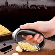 Multi-Function Manual Garlic Press Curved Garlic Grinding Slicer Chopper Stainle