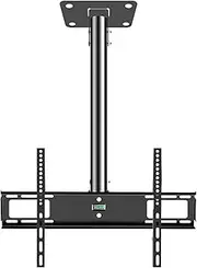 Multifunction TV Mount for 26”-50”Flat, 400x400mm, Ultra Slim TV Ceiling Mount Bracket, TV to Ceiling is 39" to 118", Tilt/Swivel TV Mount TV Stand(1.5m)