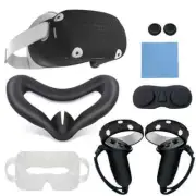 Silicone Accessories For Oculus Quest 2 VR Face/Controller Grip/Shell/Lens Cover