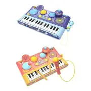 Percussion Instrument Piano Keyboard Toy with A Microphone 1-3 Years Old