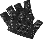MOBUTOFU 1 Pair Slip Workout Gloves for Weightlifting and Fitness Breathable Half Finger Design Portable Sports Gloves for Running Cycling and Climbing Comfortable Padded Grip